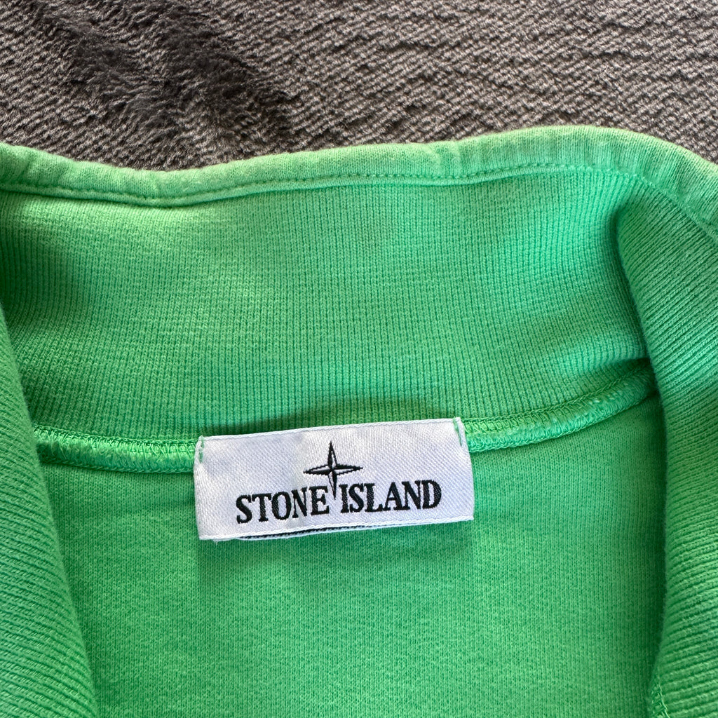 Authentic Stone Island Green 3/4 Zip Sweater – Medium