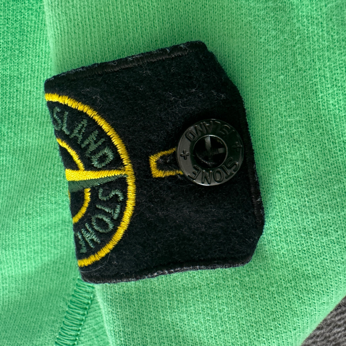 Authentic Stone Island Green 3/4 Zip Sweater – Medium