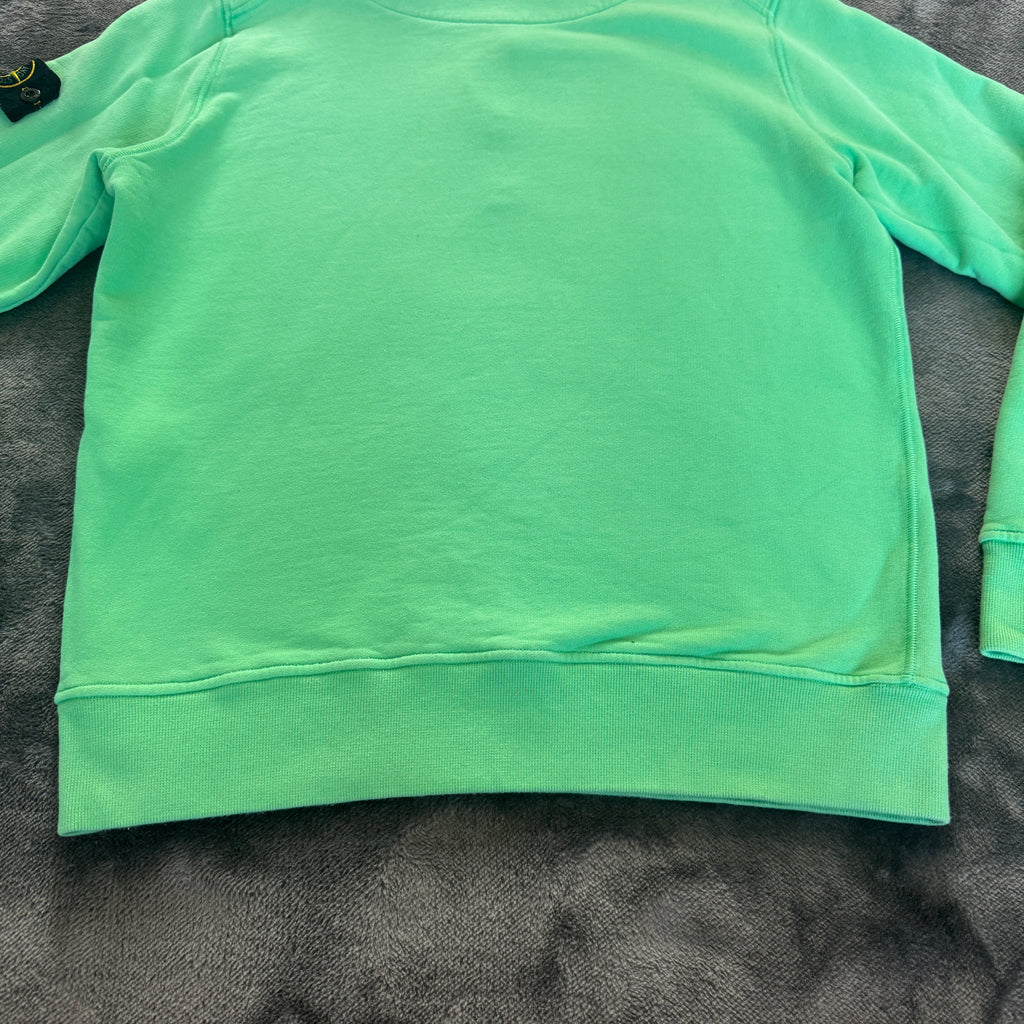 Authentic Stone Island Green 3/4 Zip Sweater – Medium