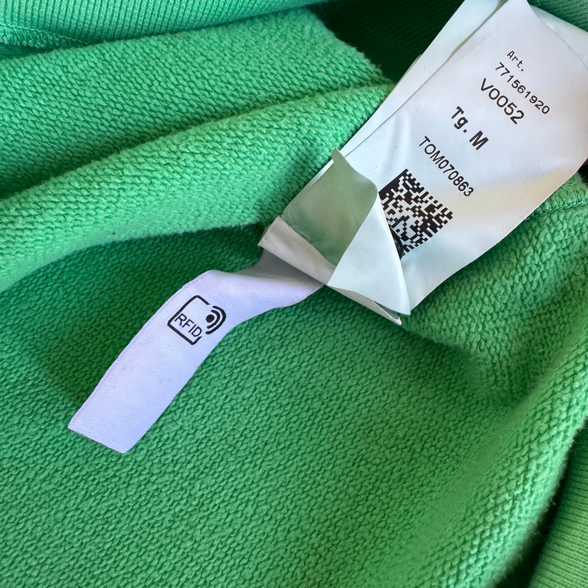 Authentic Stone Island Green 3/4 Zip Sweater – Medium