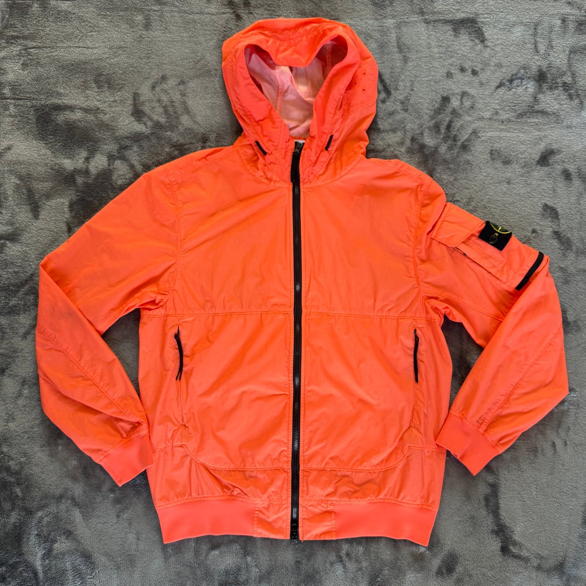 Stone Island Naslan Light Watro Hooded Jacket – Medium - Coral
